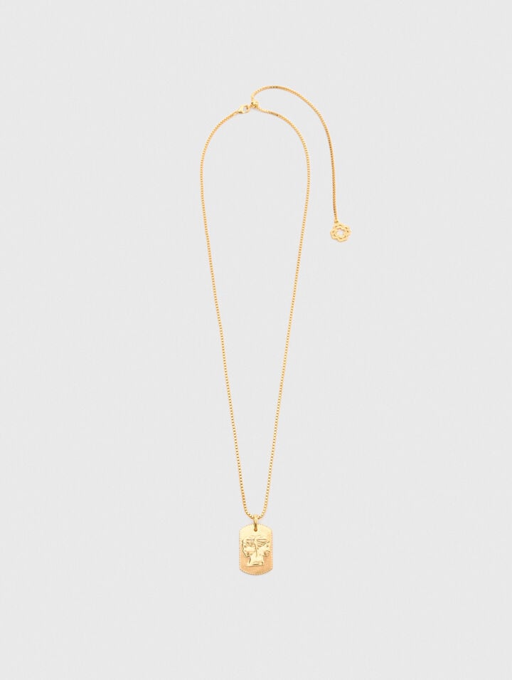 Collier plaque signe du zodiaque