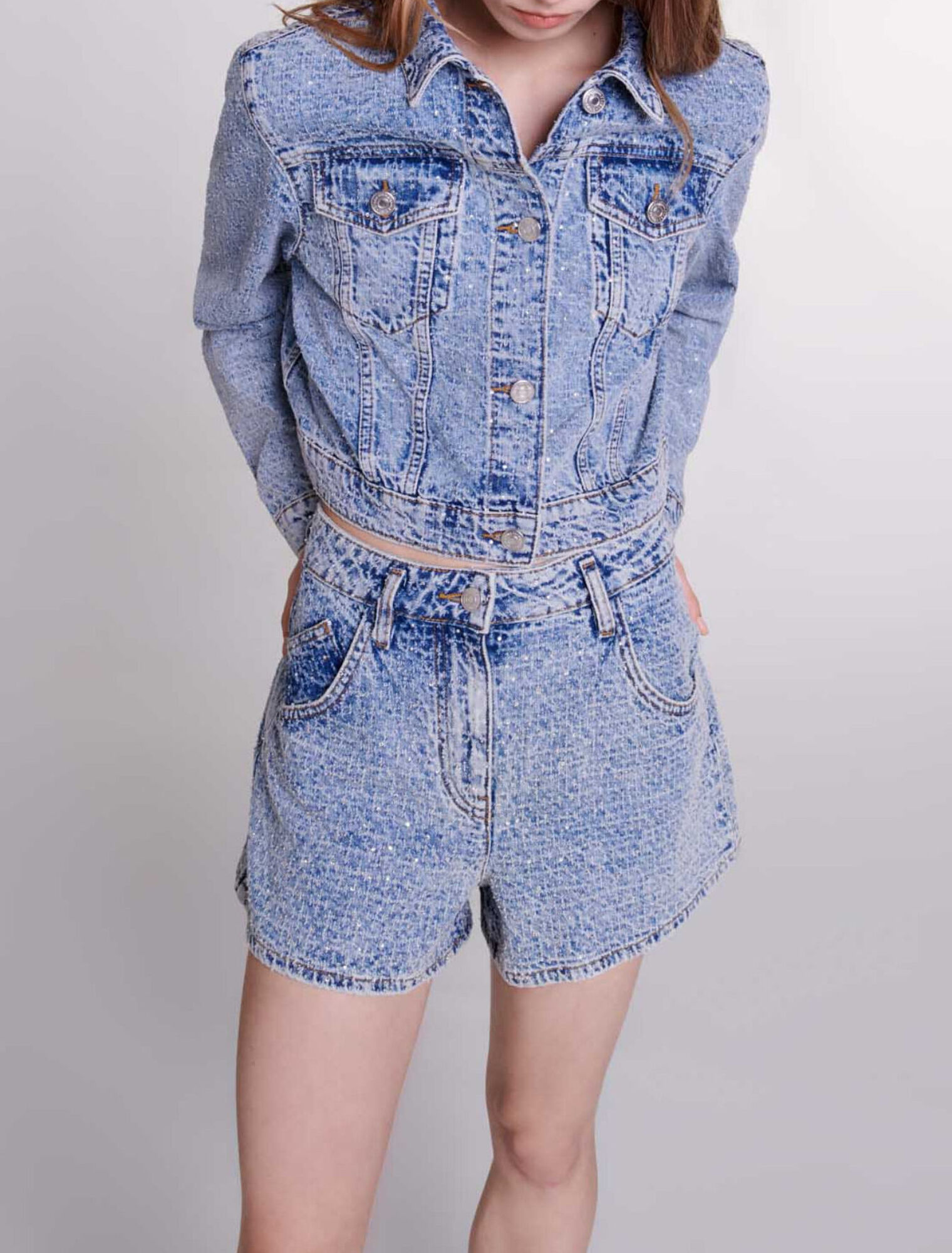 Short en denim