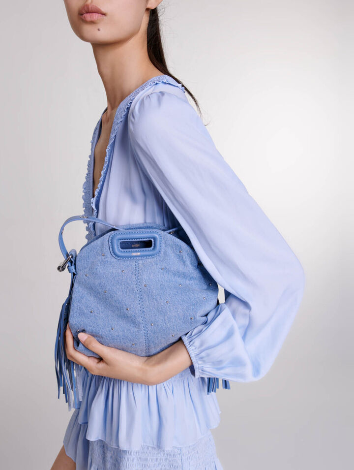 Blue ruffled dress
