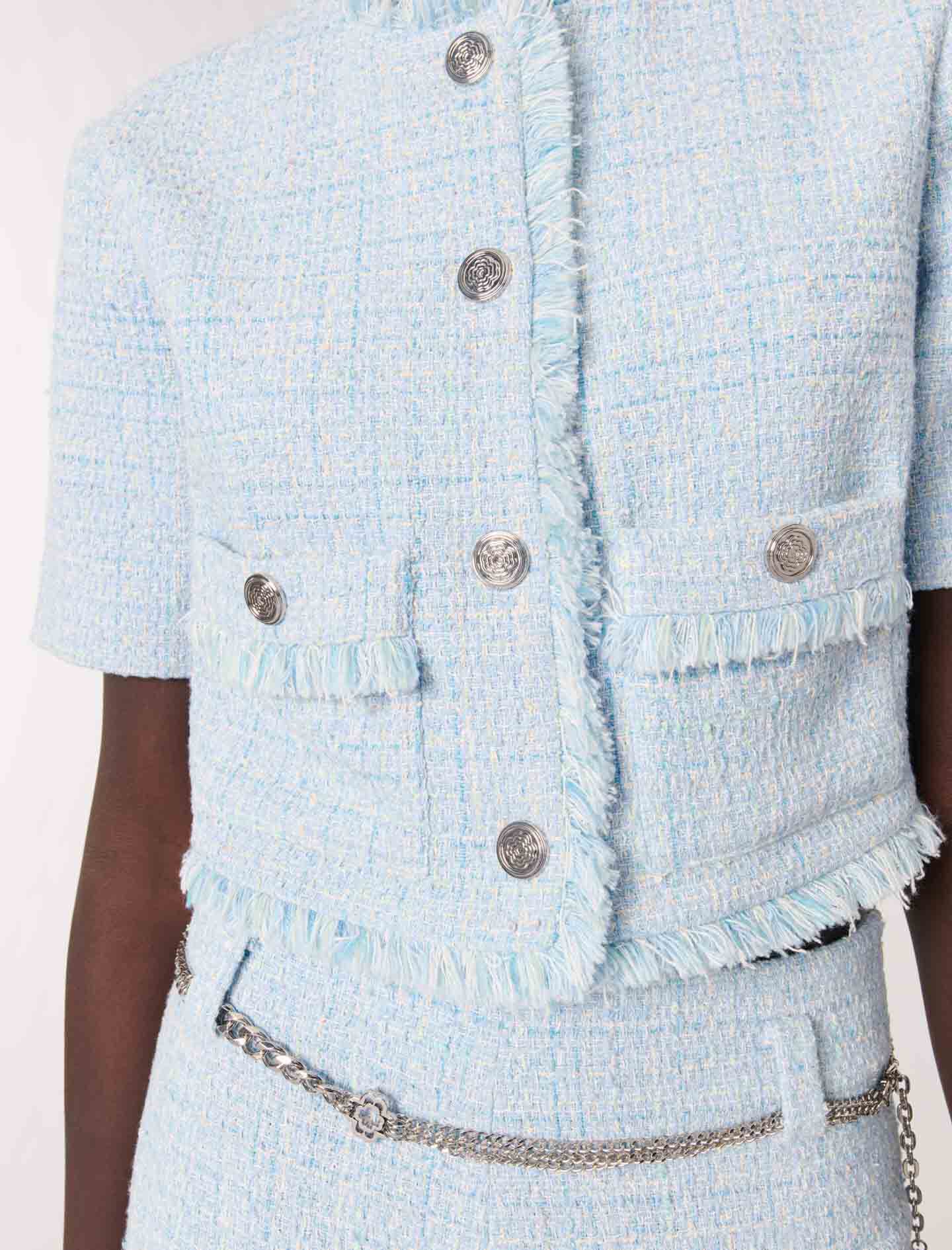 CLANE - 【新品】クラネ MIX TWEED PUFF SLEEVE JACKET CLANE（クラネ）の「【CLANE/クラネ】MIX TWEED PUFF SLEEVE