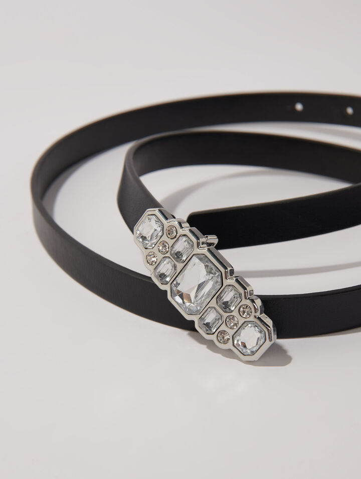 Ceinture fine à strass