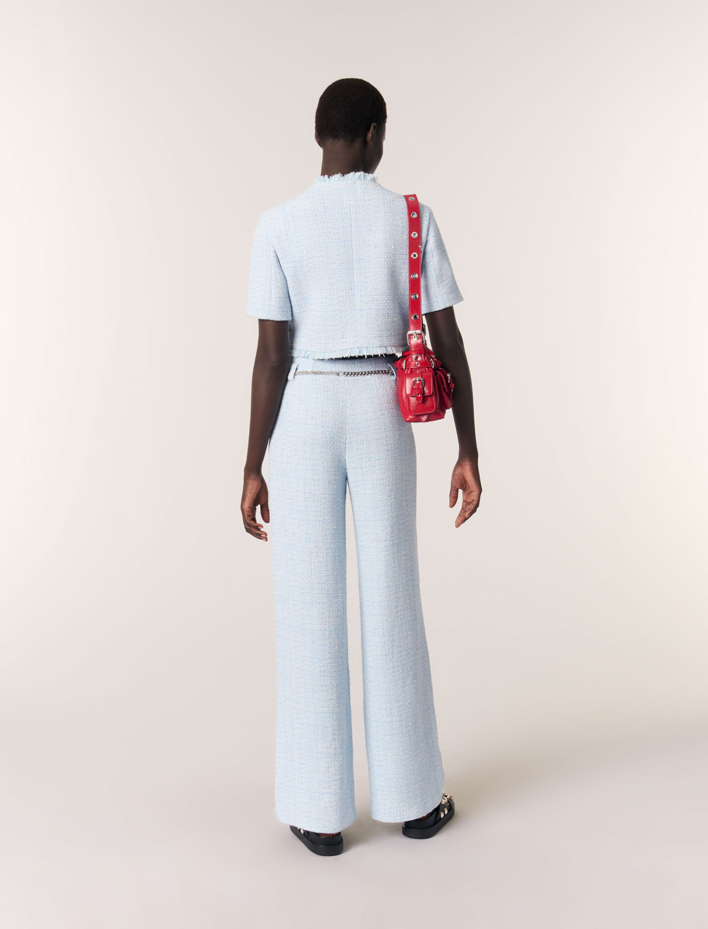 ショーツ MSGM COTTON TWEED SHORTS Pink Tweed Shorts by MSGM | Rent the Runway