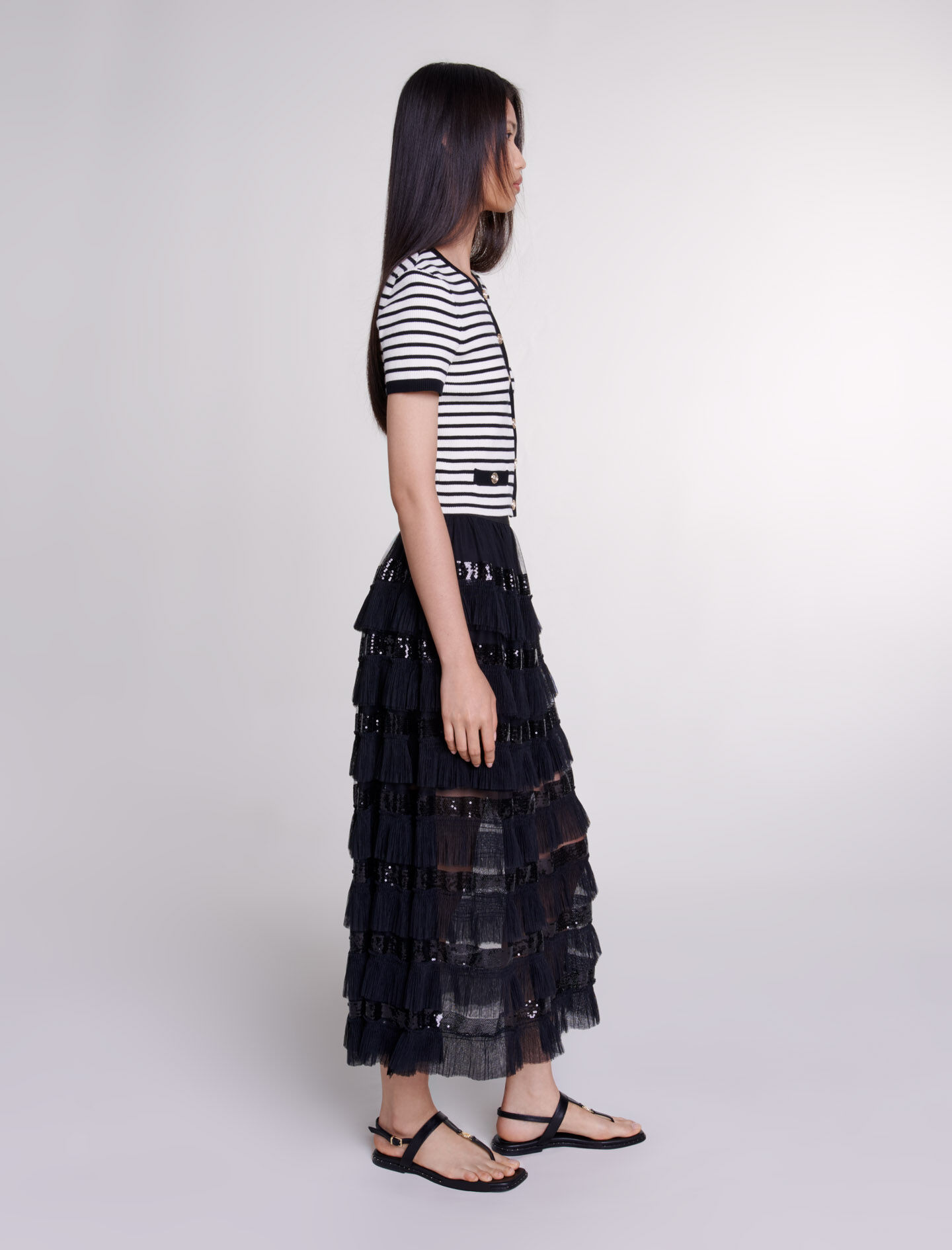 EMMA MAJOLICA PLEATS SKIRT(黒、Mサイズ) EMMA MAJOLICA PLEATS SKIRT（スカート）｜Ameri（アメリ）の