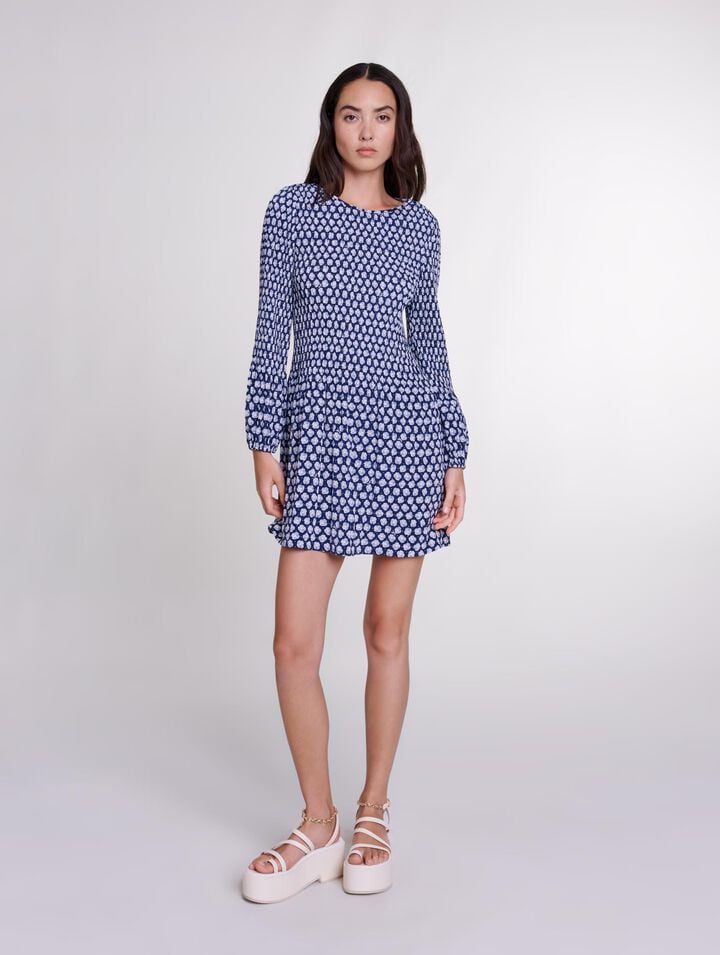 Robe courte fleurie