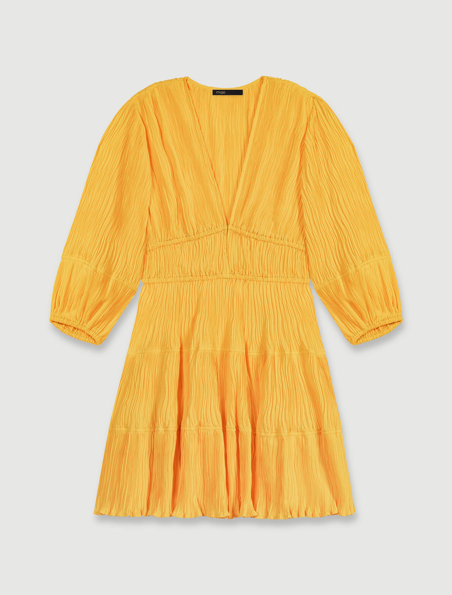 Robe courte froncée