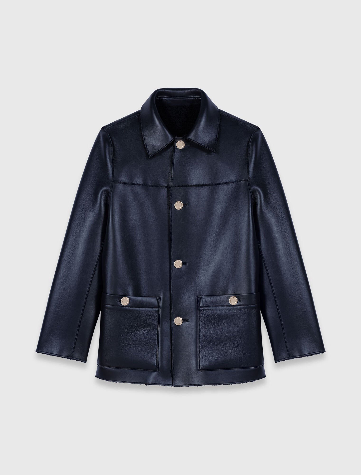 Faux shearling reversible