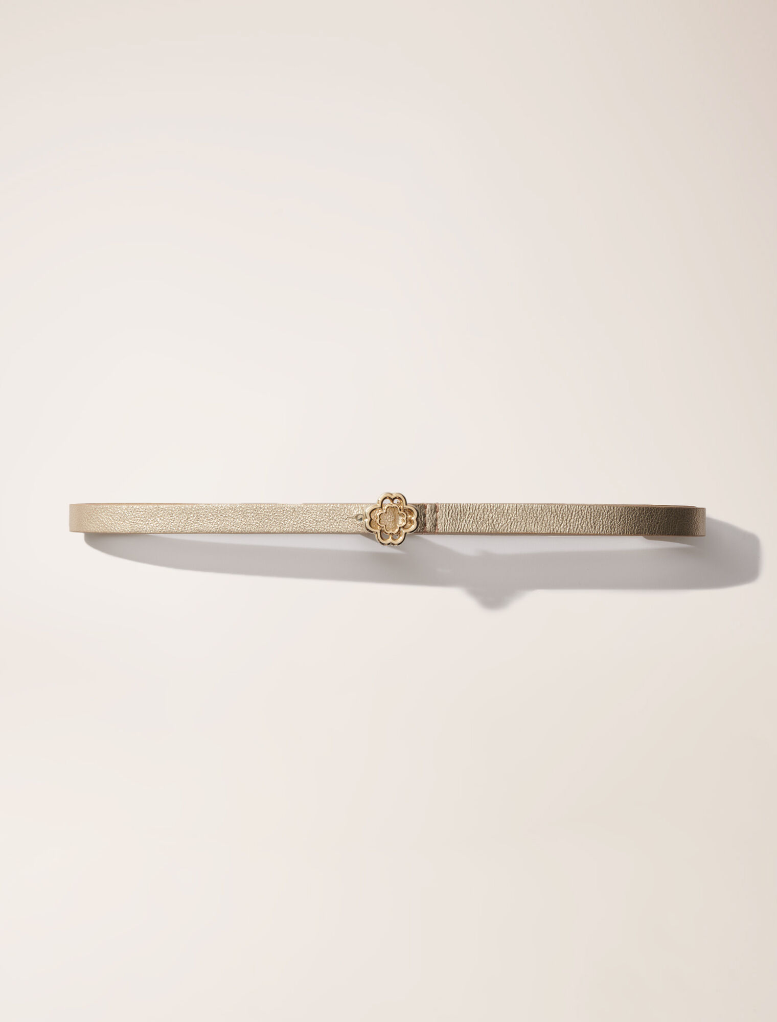 Slim belt with Clover buckle