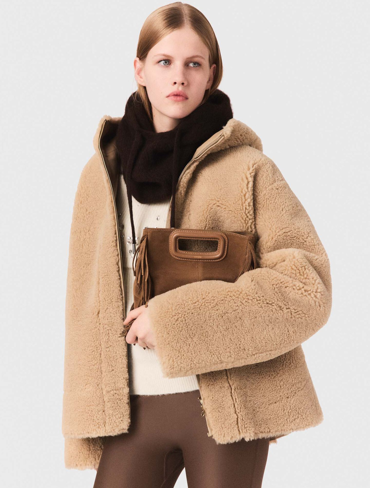 Reversible coat with hood