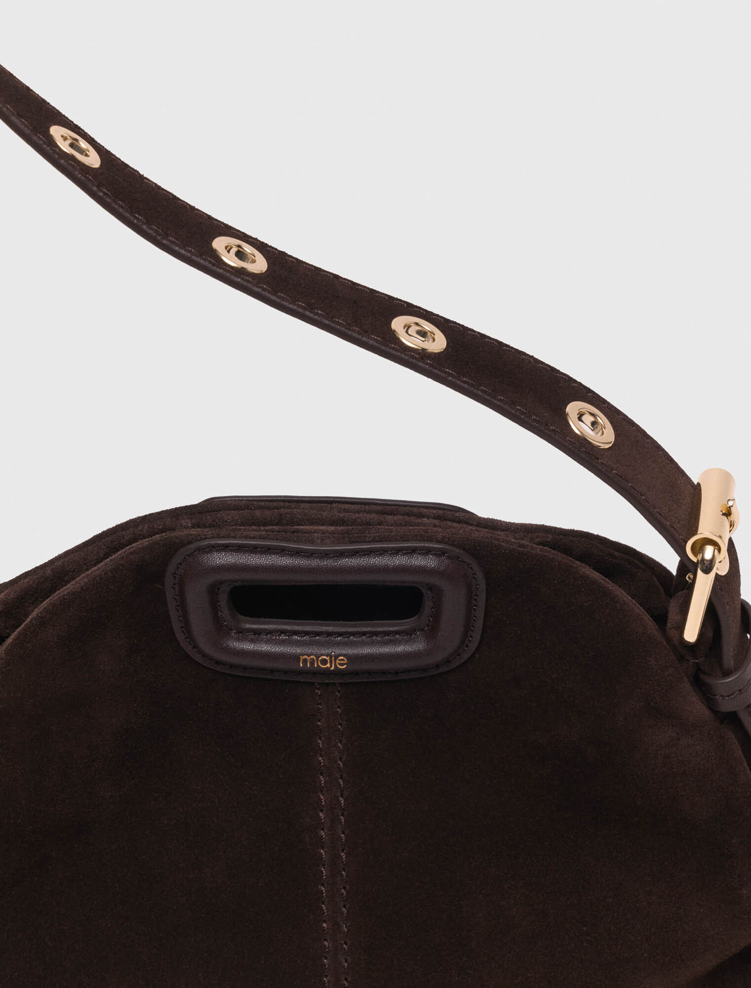 Suede leather Miss M Mini bag