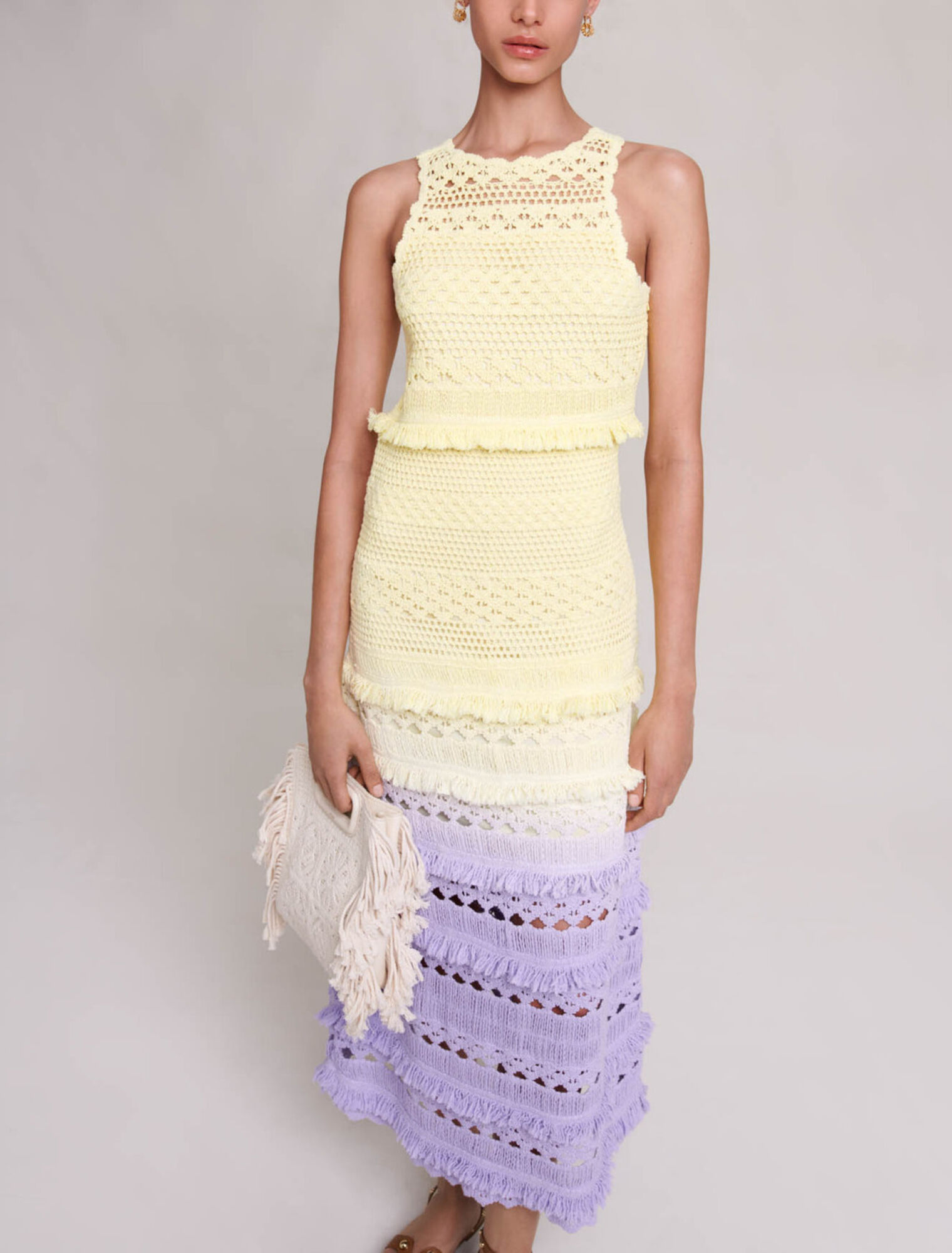 Robe longue crochet