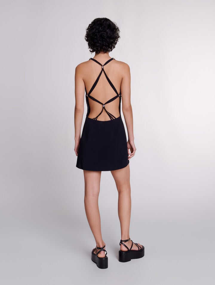 Robe courte à liens