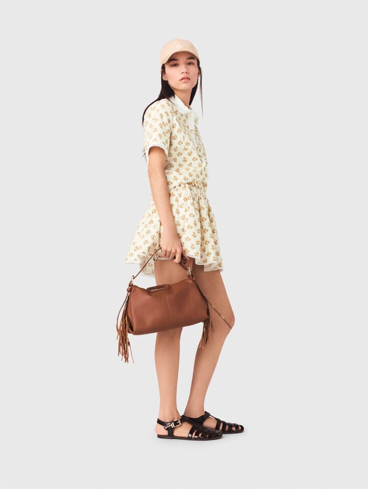 Chemise imprim&eacute;e et galon croquet