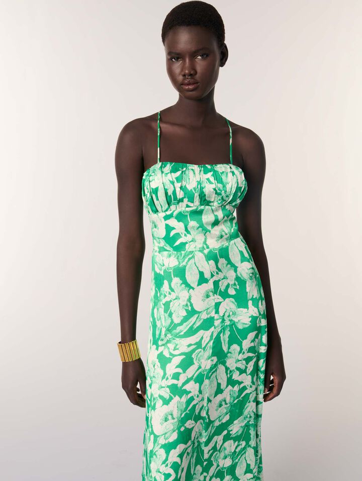 Floral patterned maxi dress