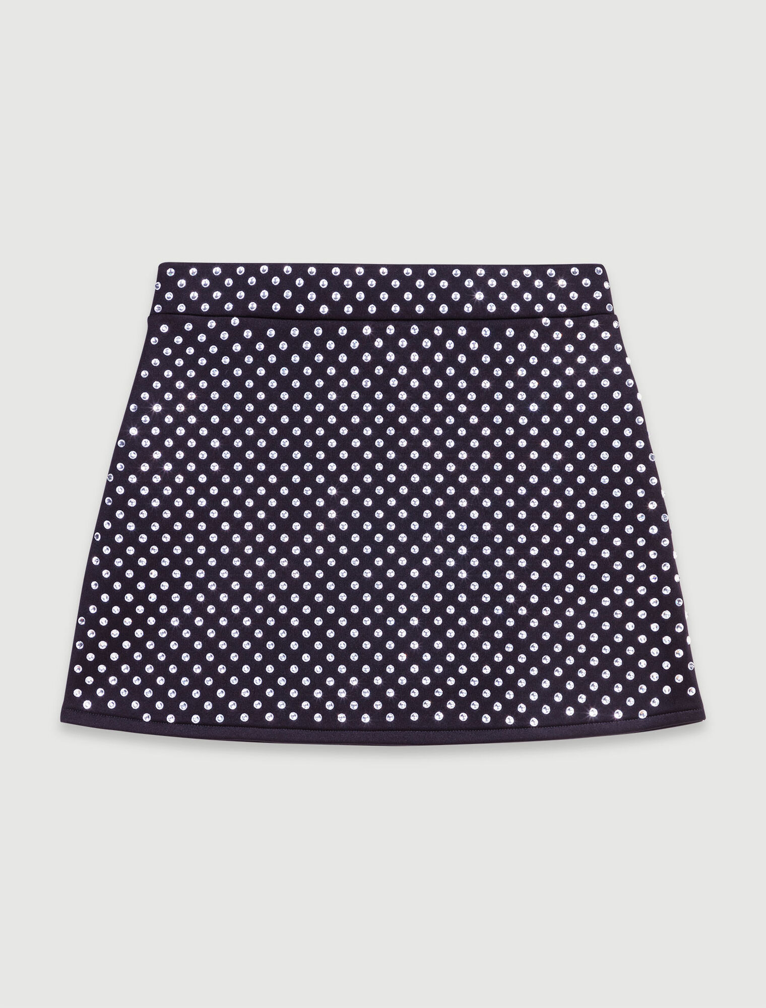 Jupe courte à strass