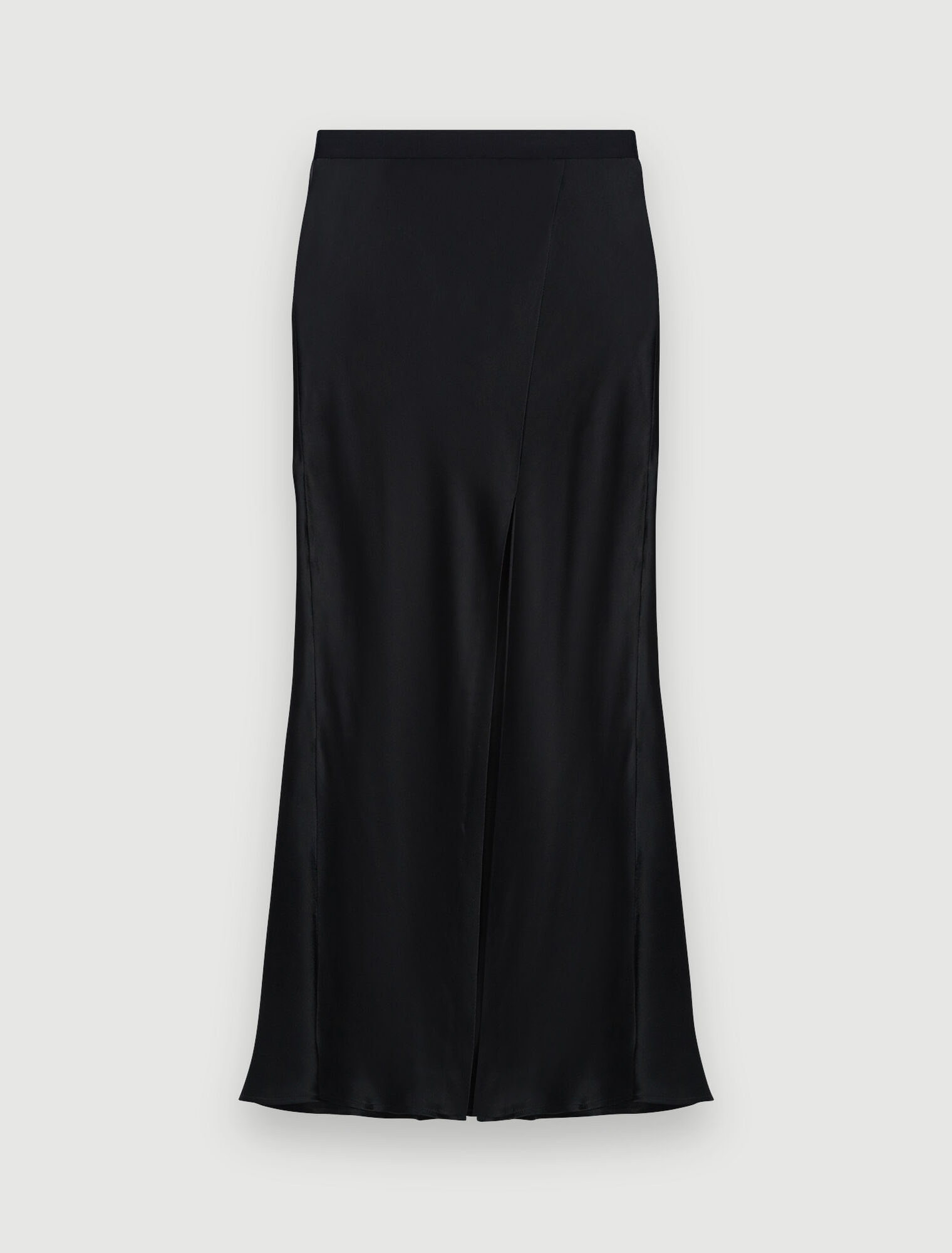Satin split skirt