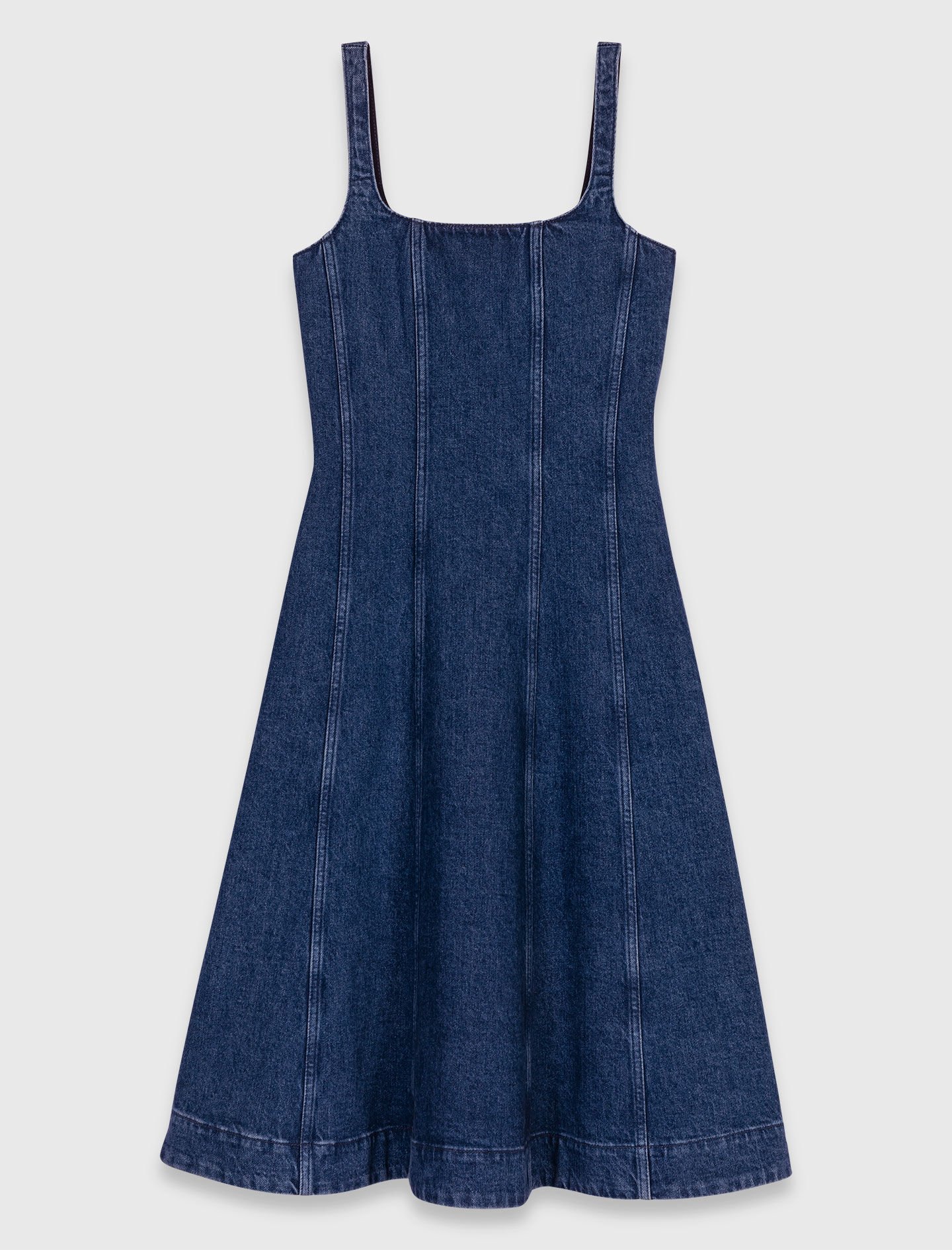 Crochet-knit maxi dress Black / Gray For Women | Maje