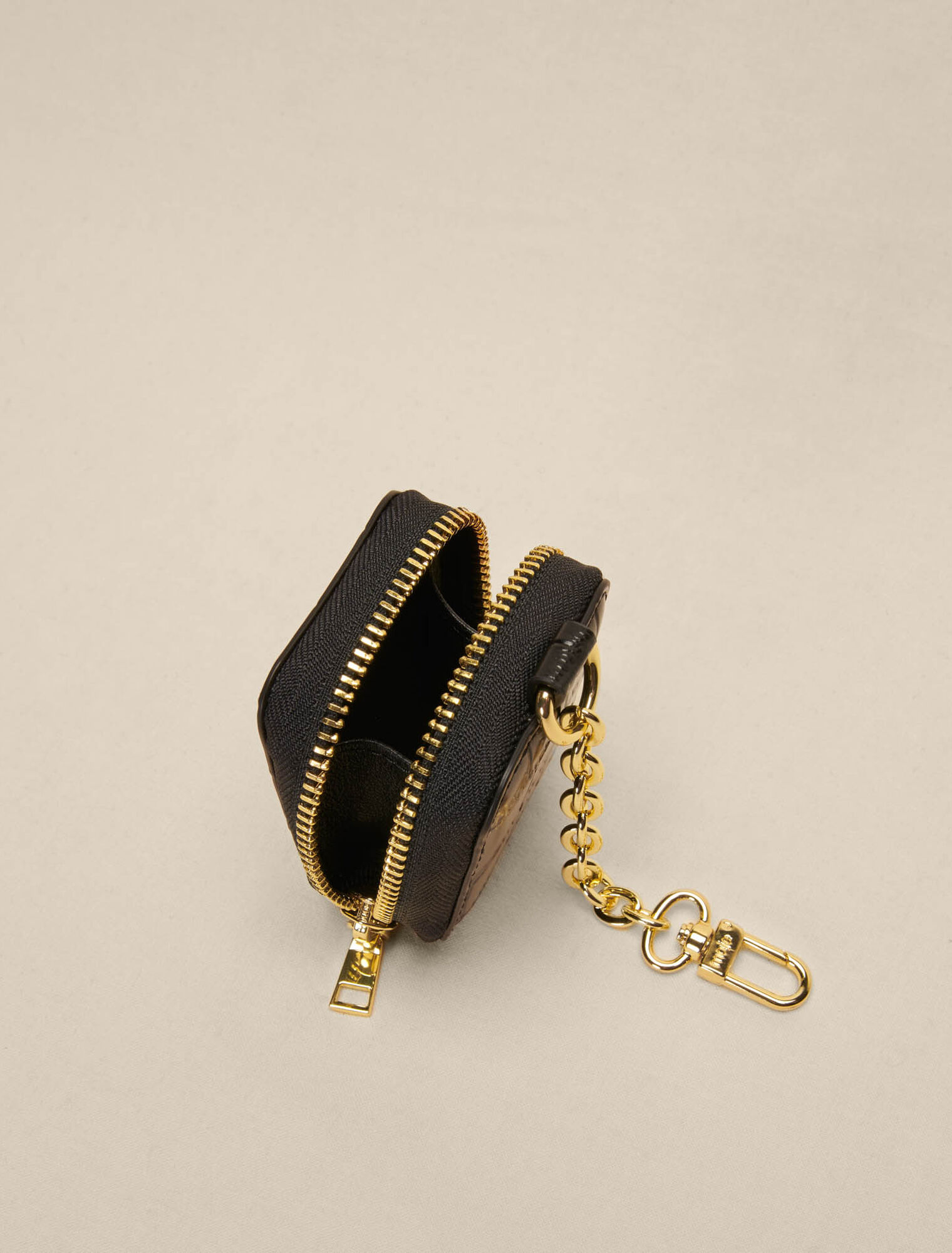 Porte-monnaie en cuir embossé