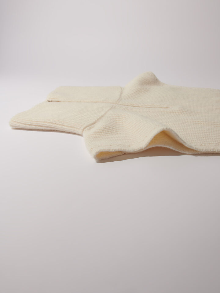 Col zippé en laine et cachemire