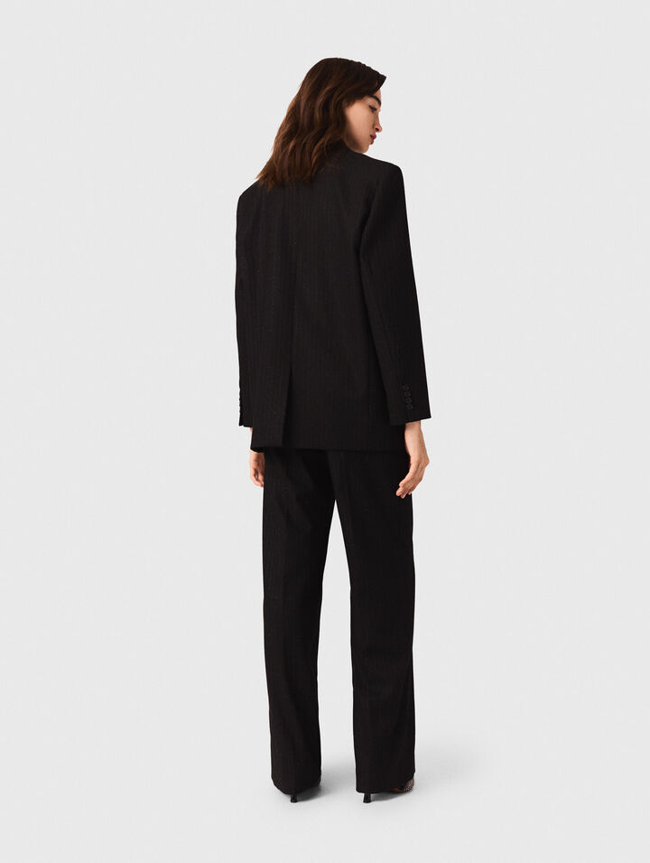 Veste de tailleur à strass