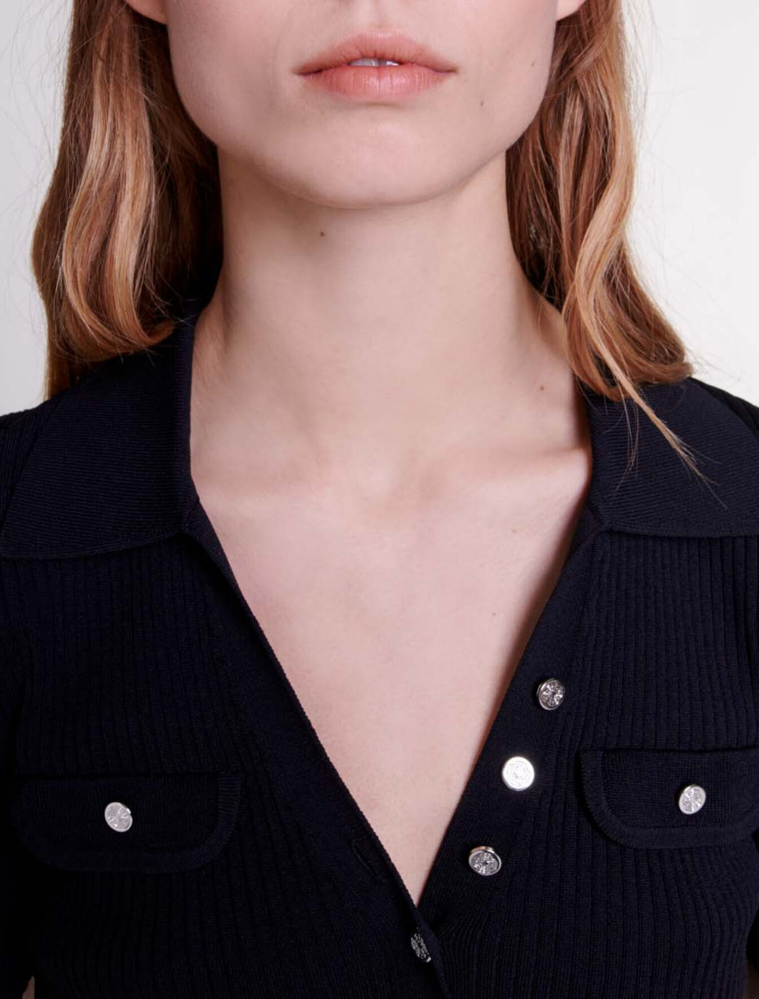 Robe courte en maille