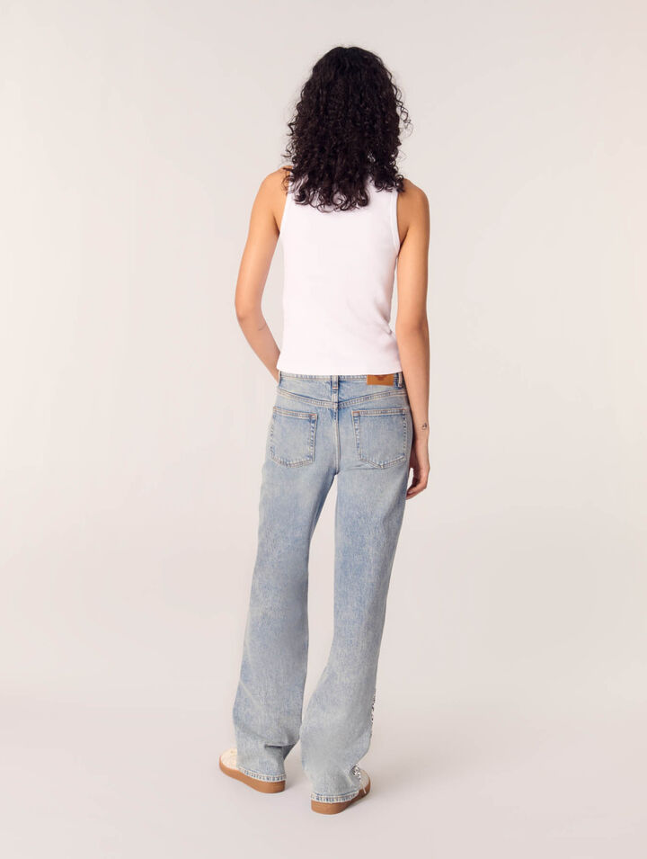 Sequinned jeans