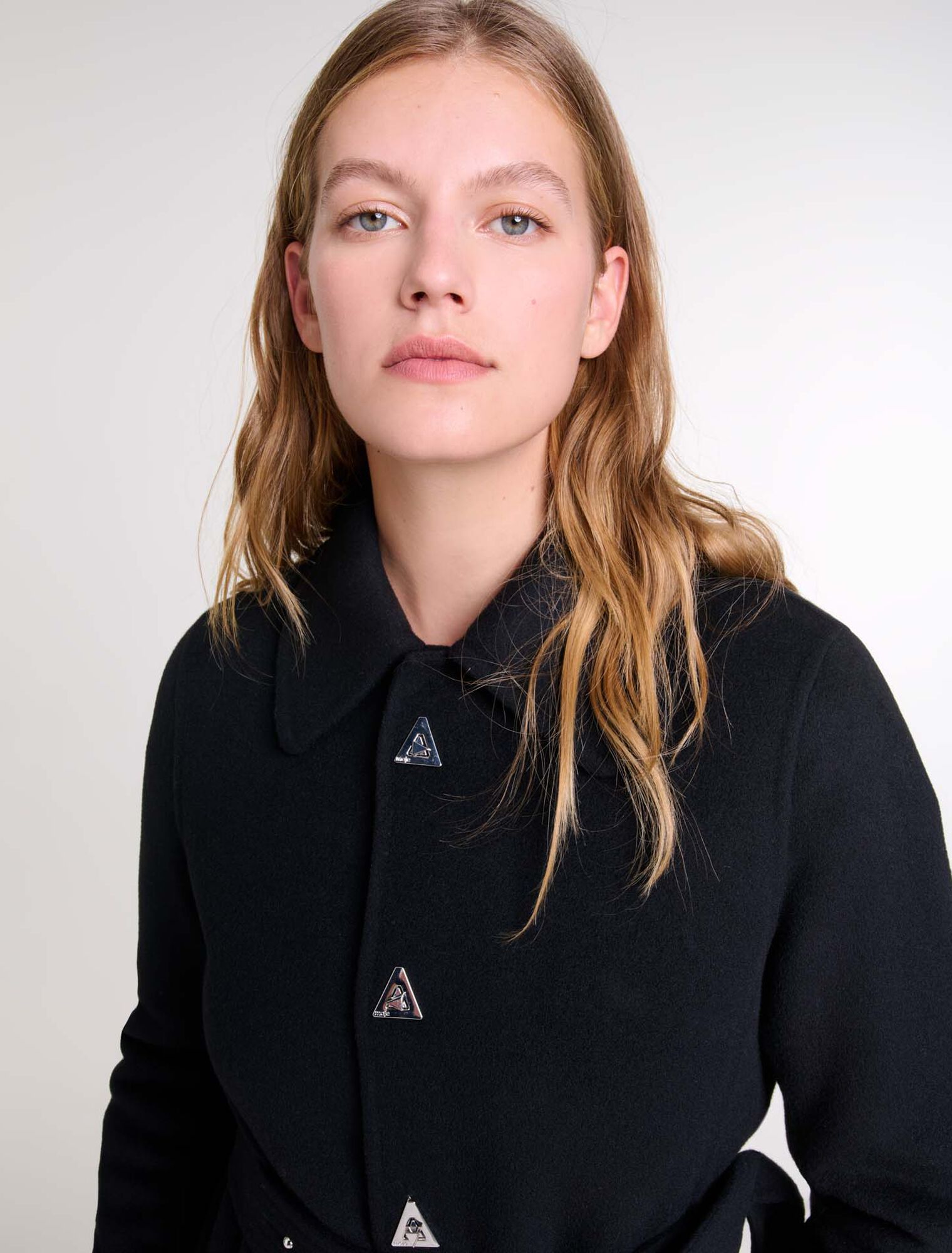 Belted mid-length coat