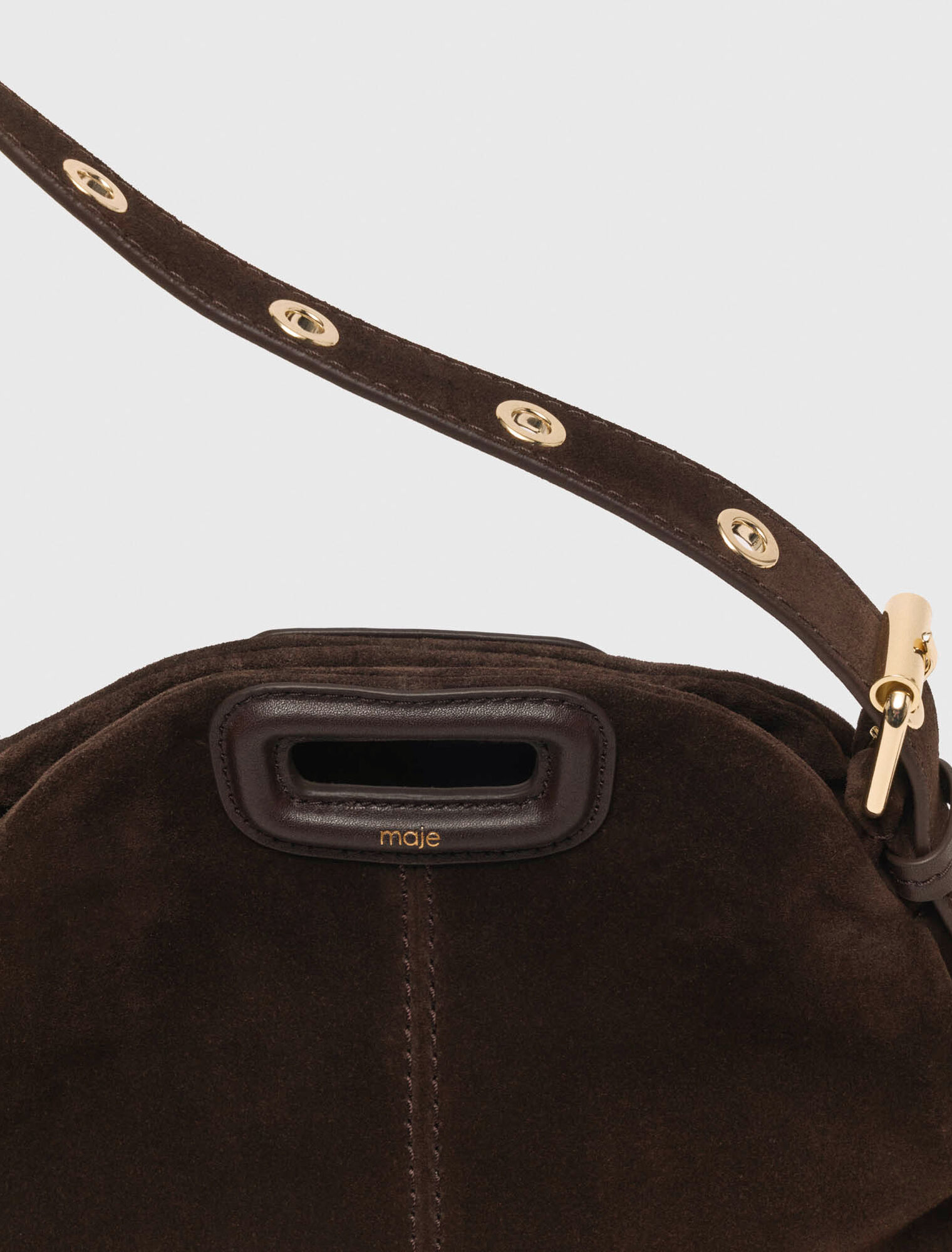 Sac Miss M mini en cuir su&egrave;de