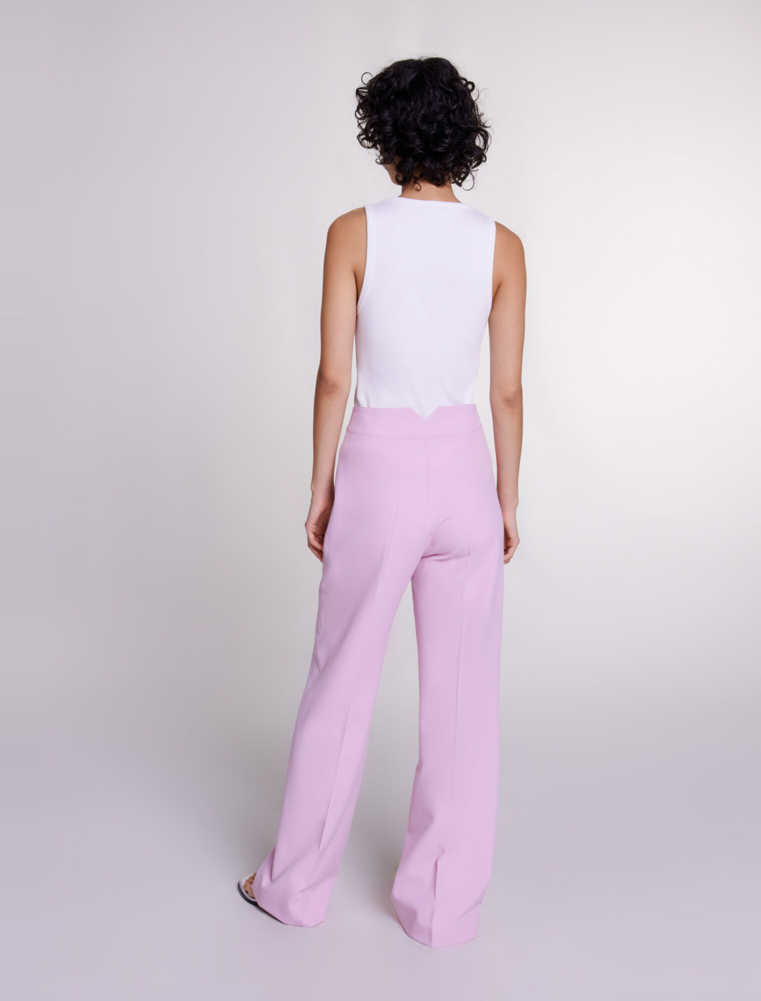 Wide-leg suit trousers