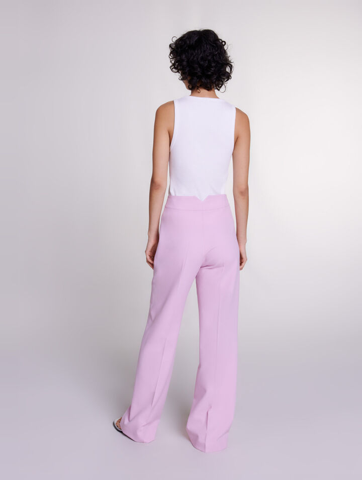 Wide-leg suit trousers