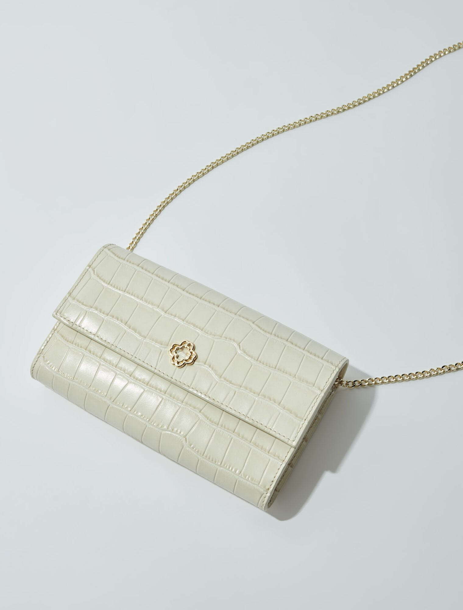 Sac en cuir embossé croco