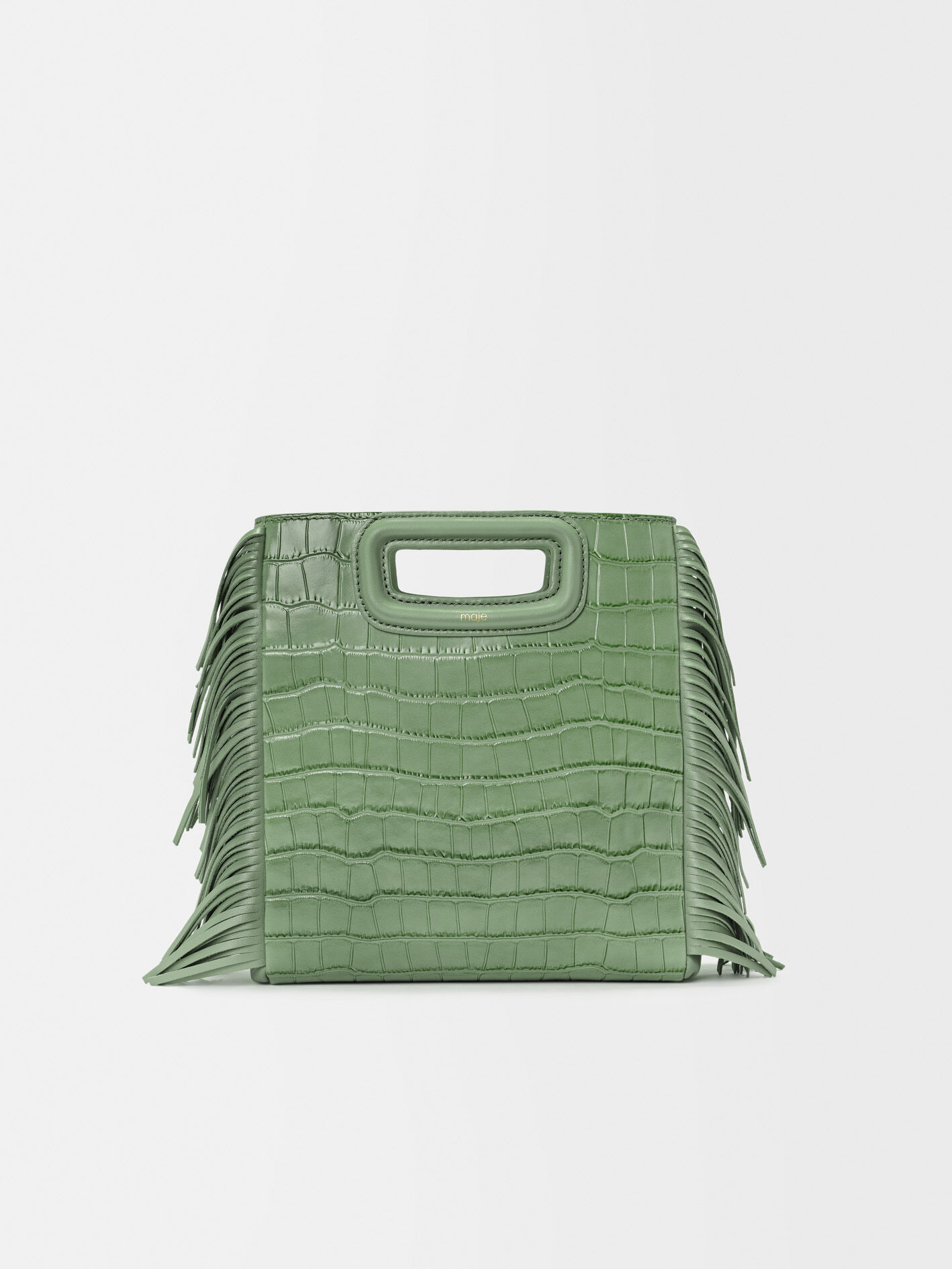 Sac M en cuir croco