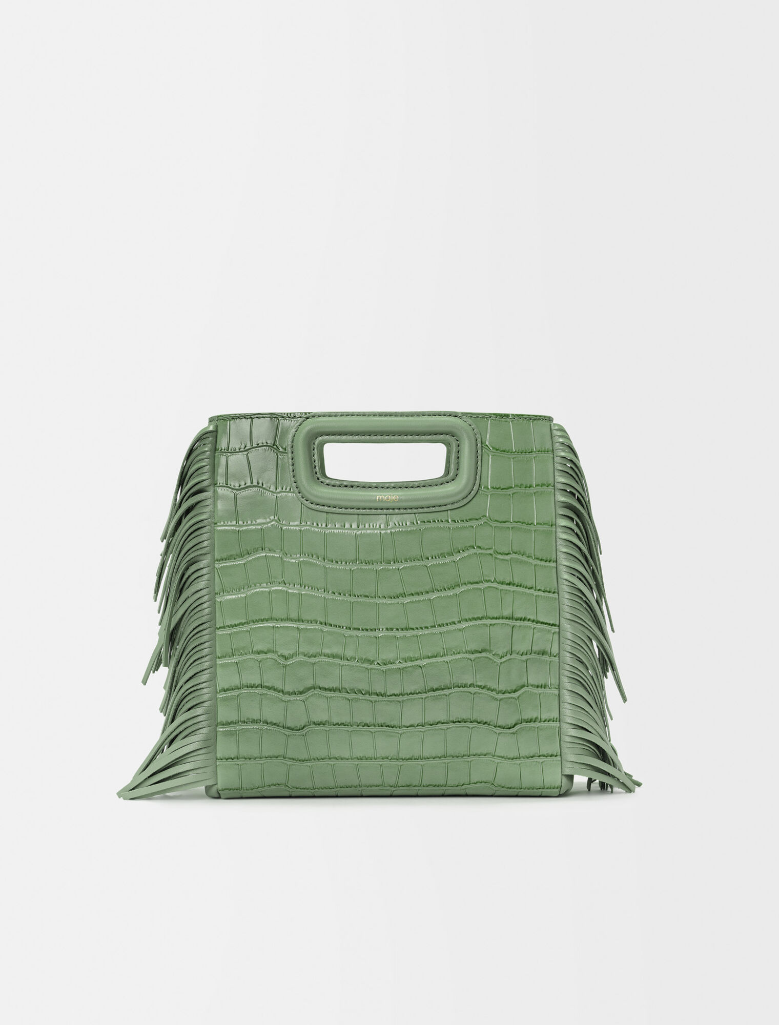 Sac M en cuir croco