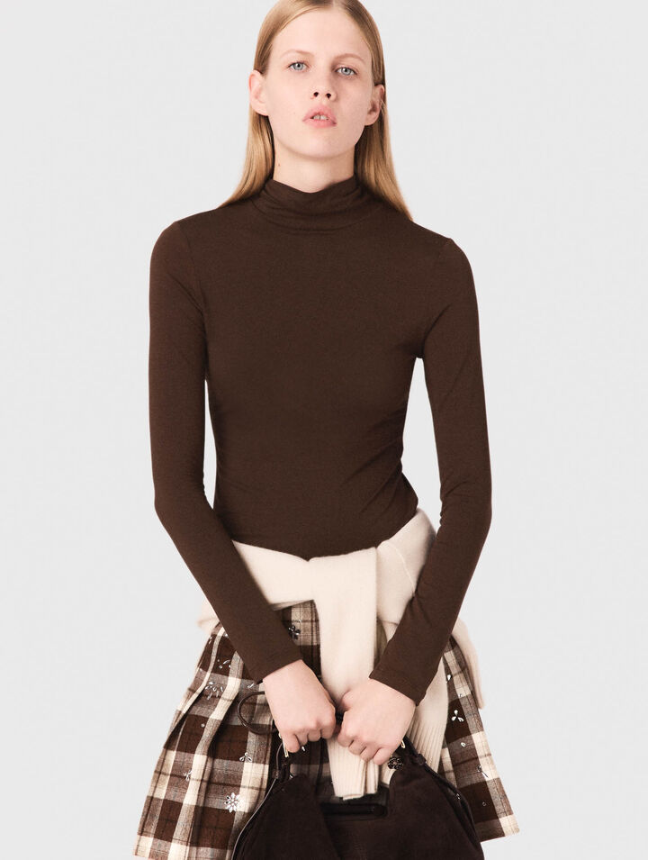 Roll neck T-shirt