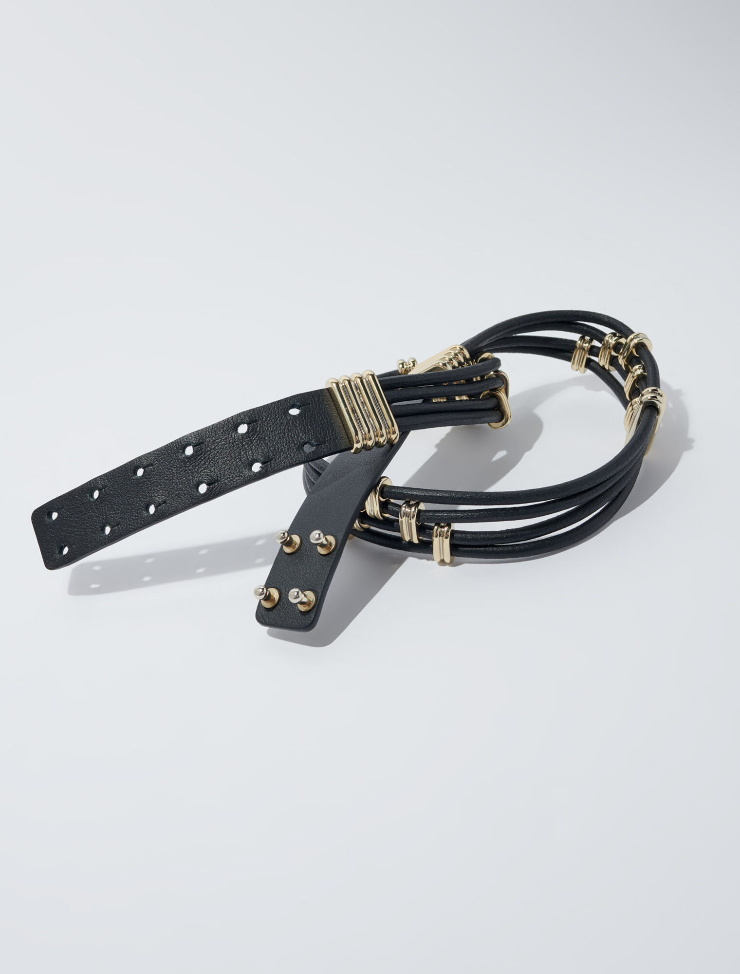 Ceinture mix métal et cuir