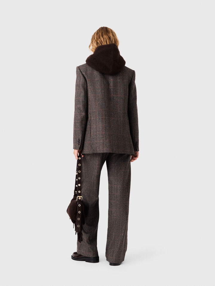 Veste de tailleur avec ceinture