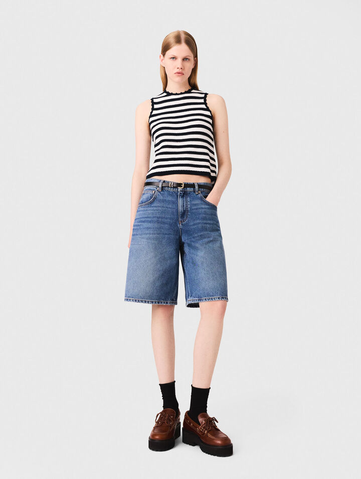 Bermuda en denim