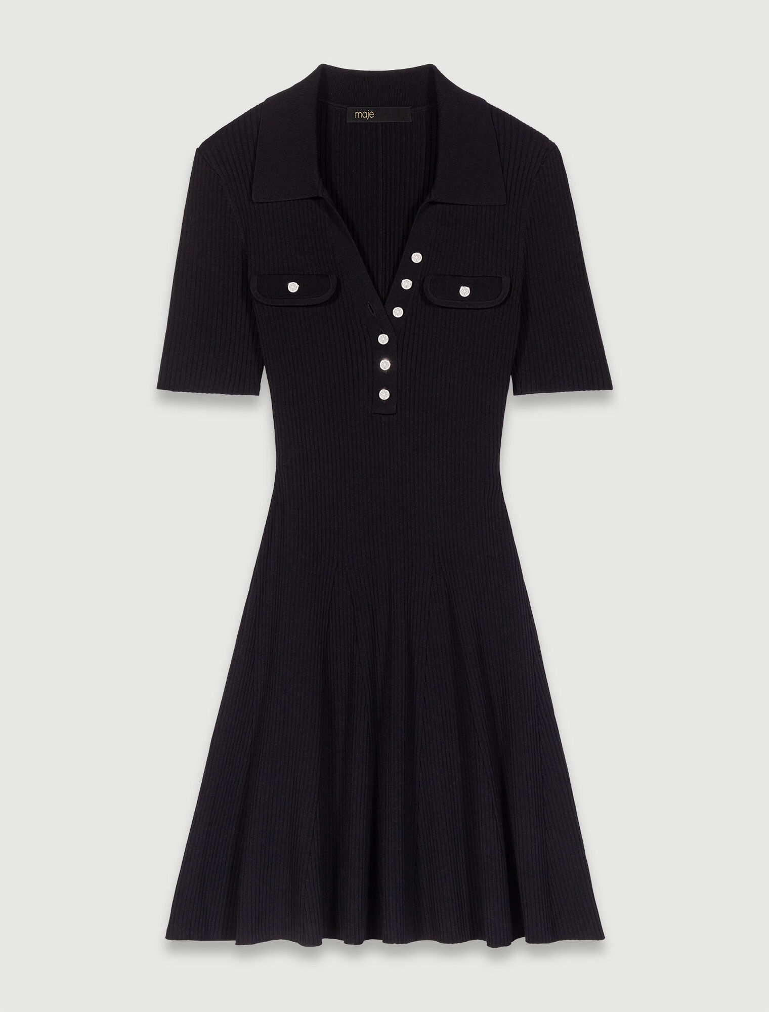 Robe courte en maille