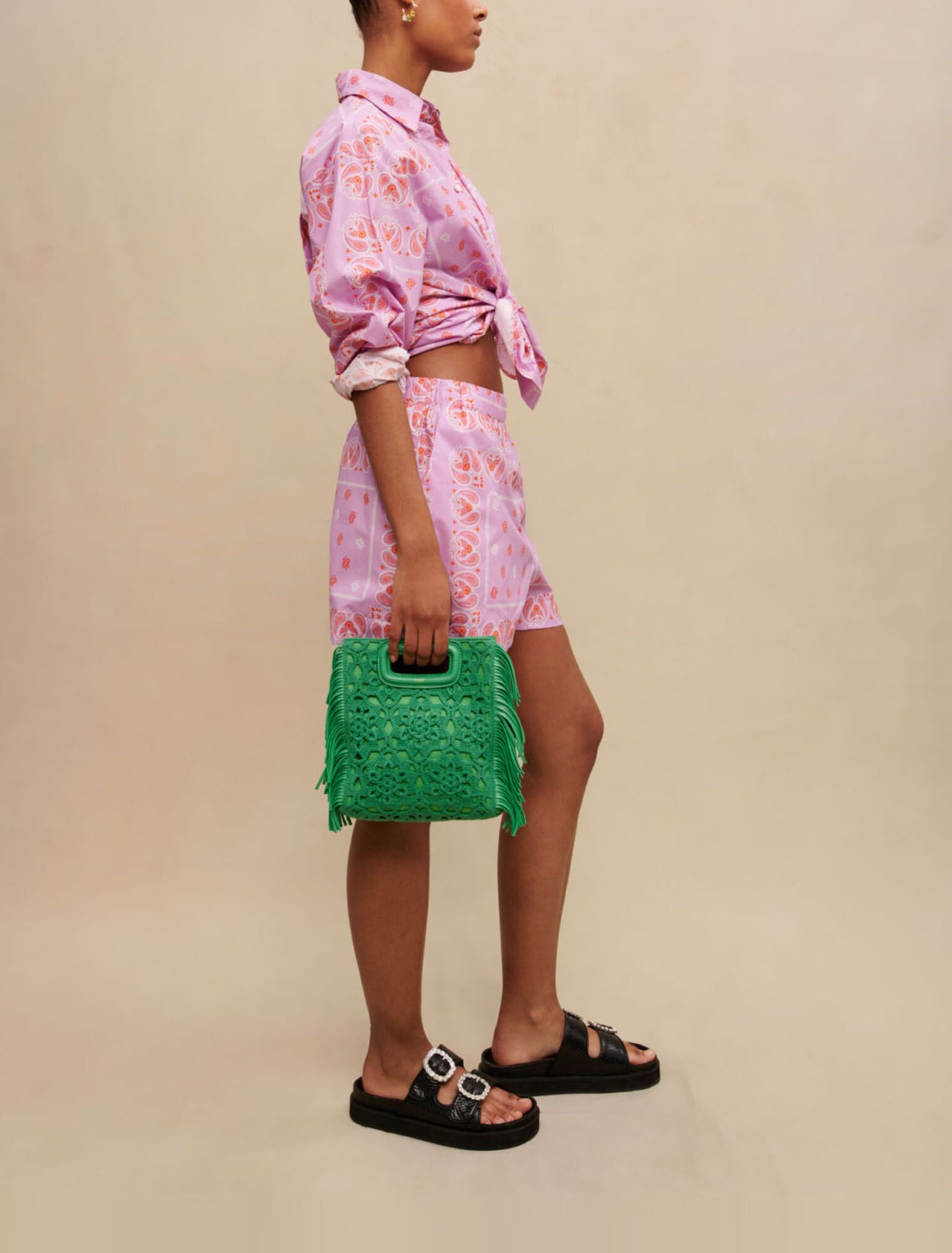 Paisley print shorts