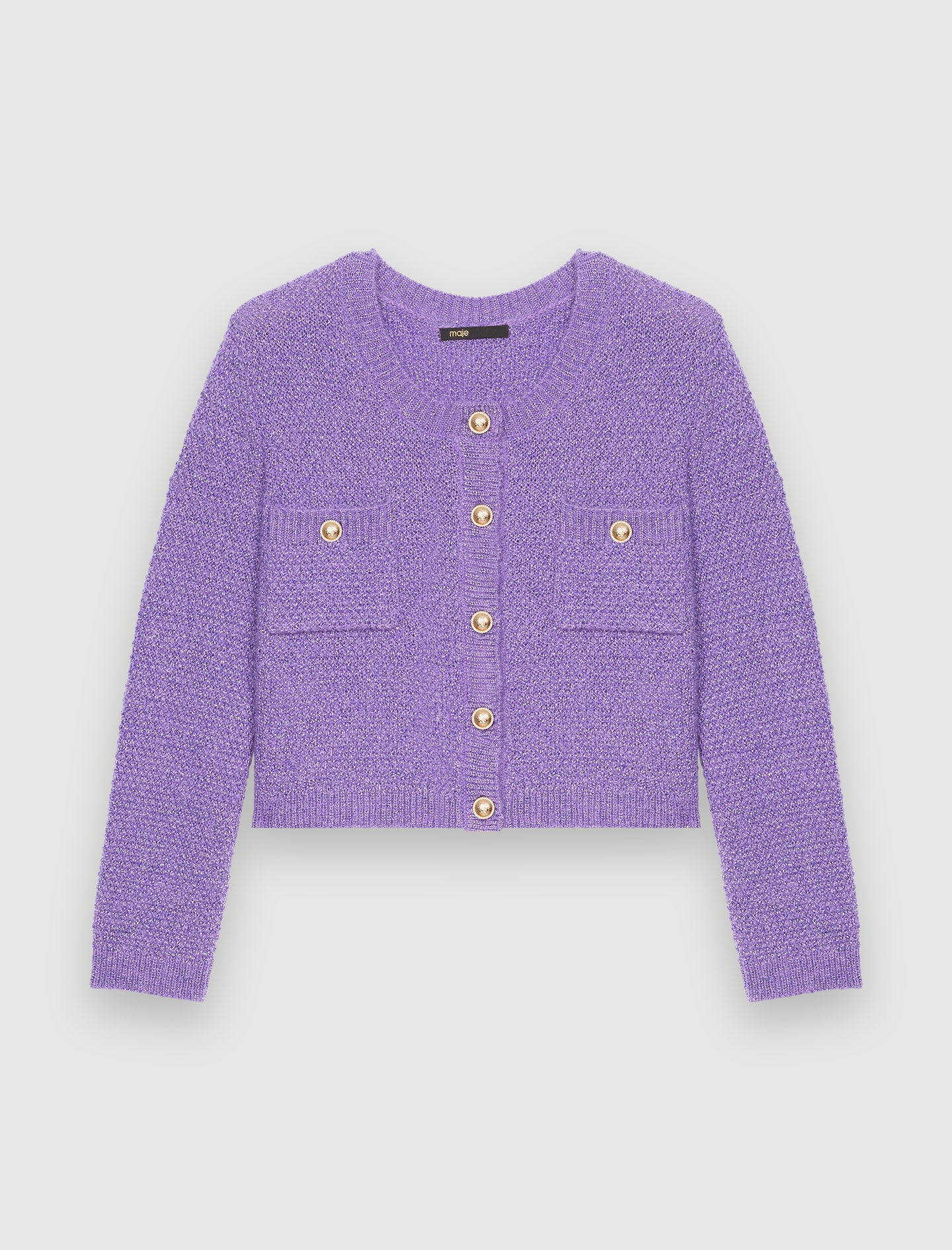 Purple short sleeve cardigan hotsell