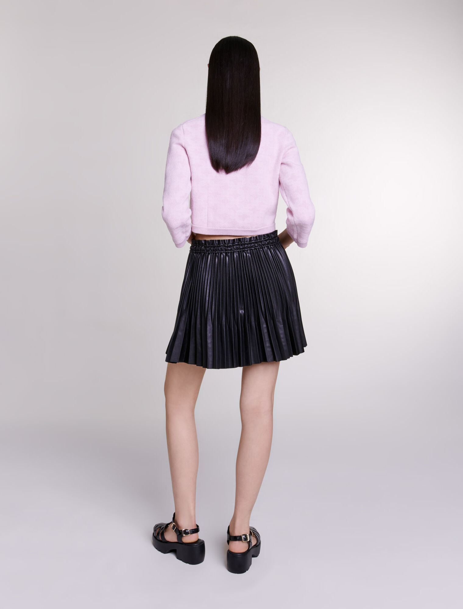 Cardigan en maille effet jacquard