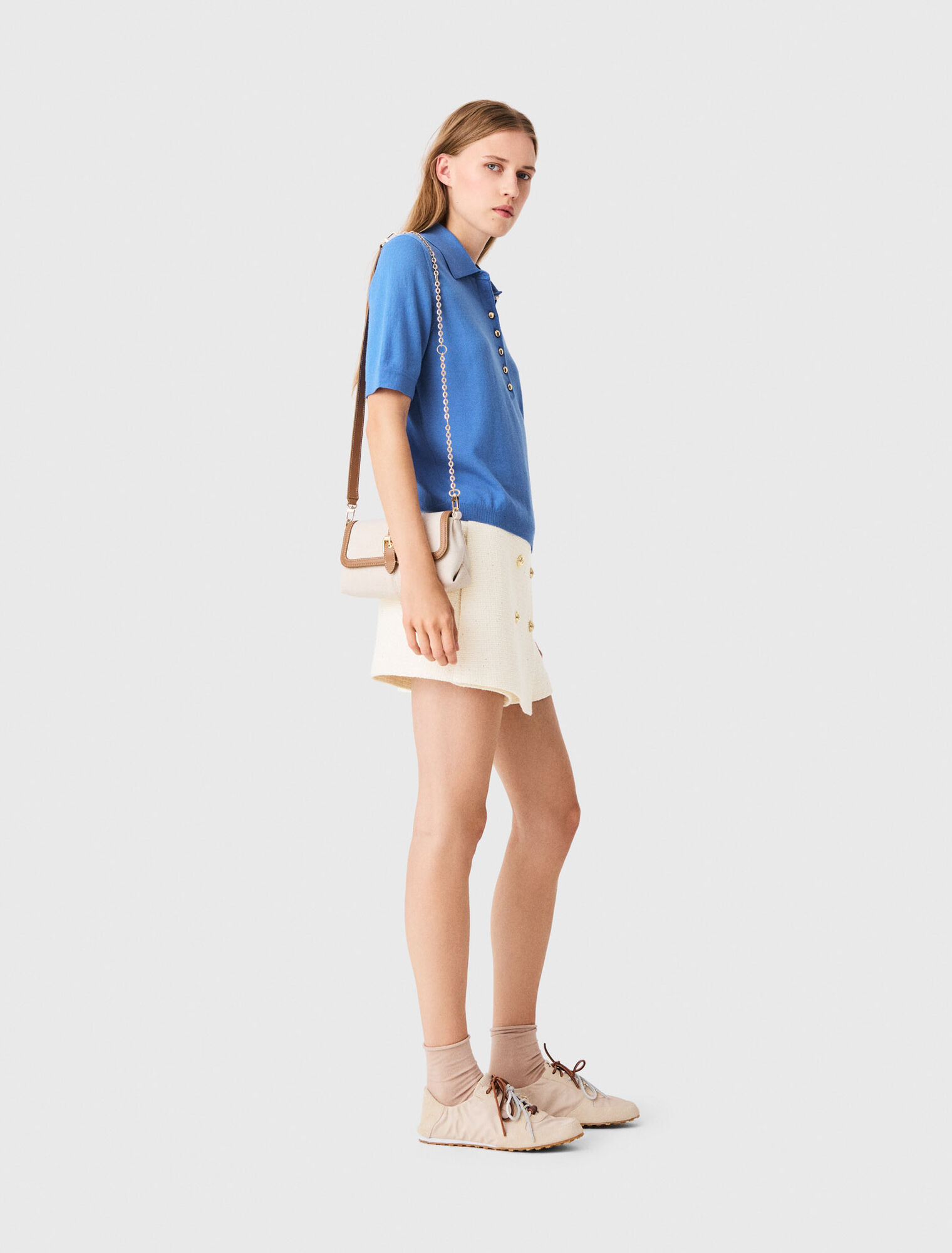 Polo collar jumper