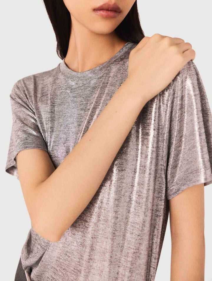Tee-shirt lamé