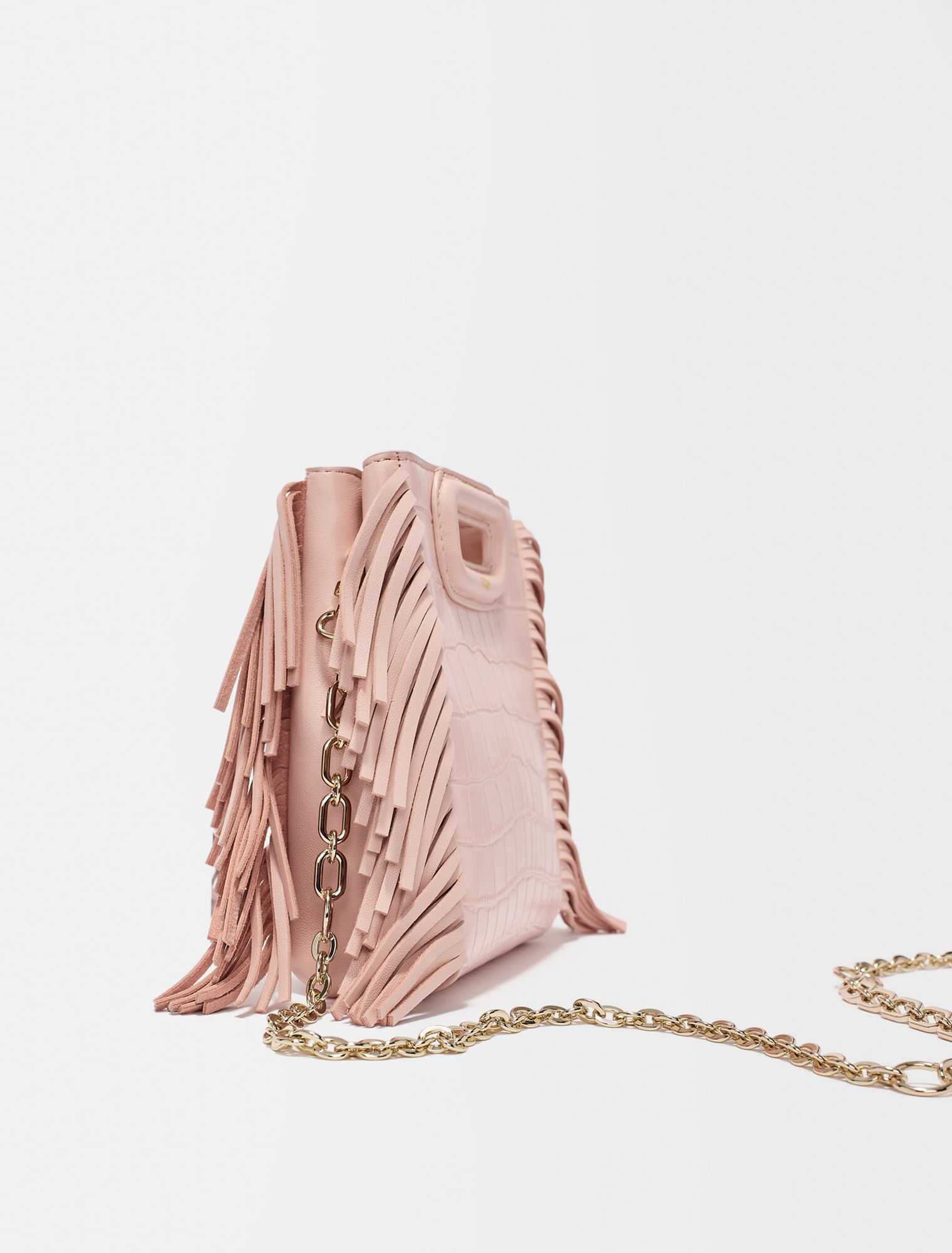 Sac M Mini en cuir croco