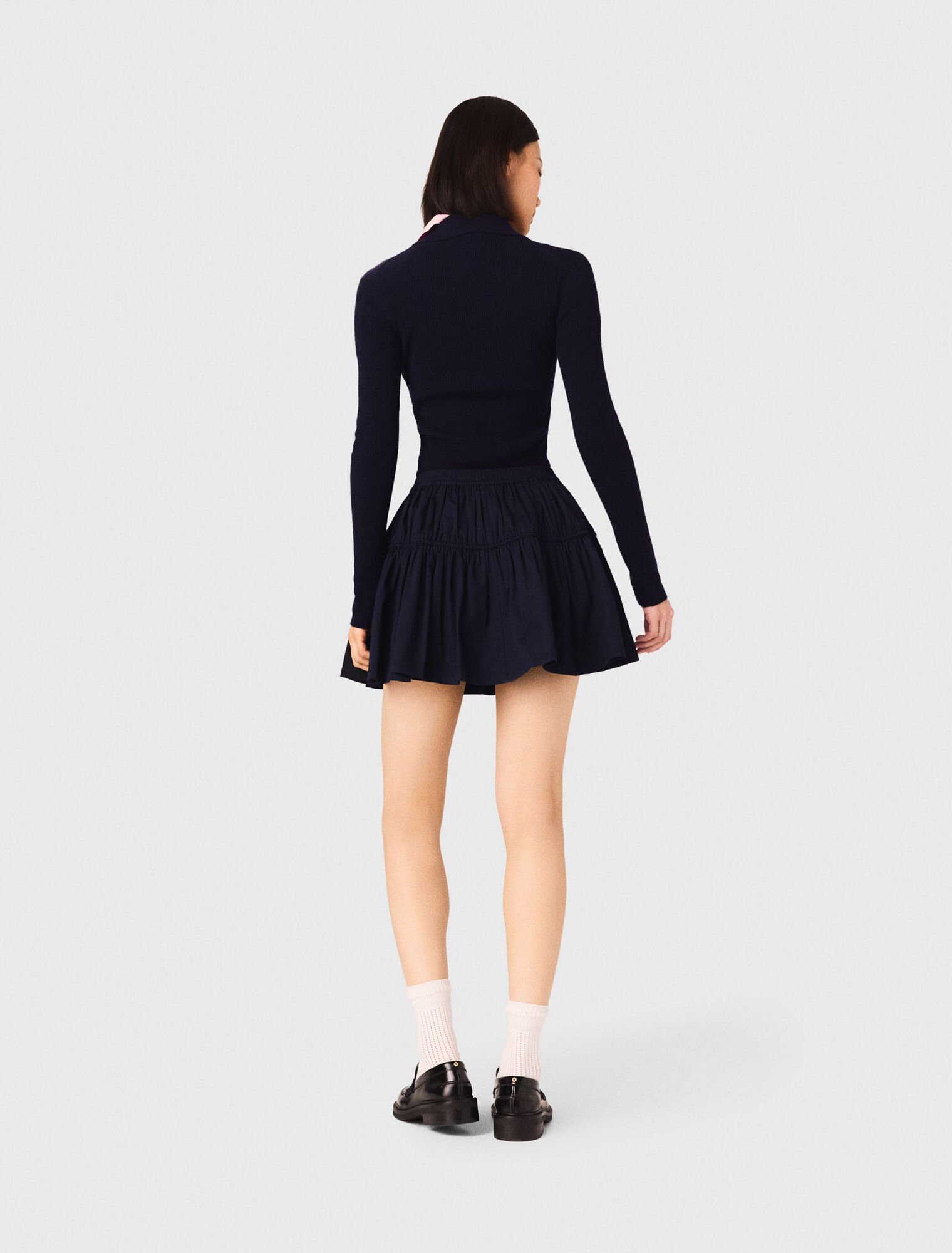 Mini elasticated waist skirt