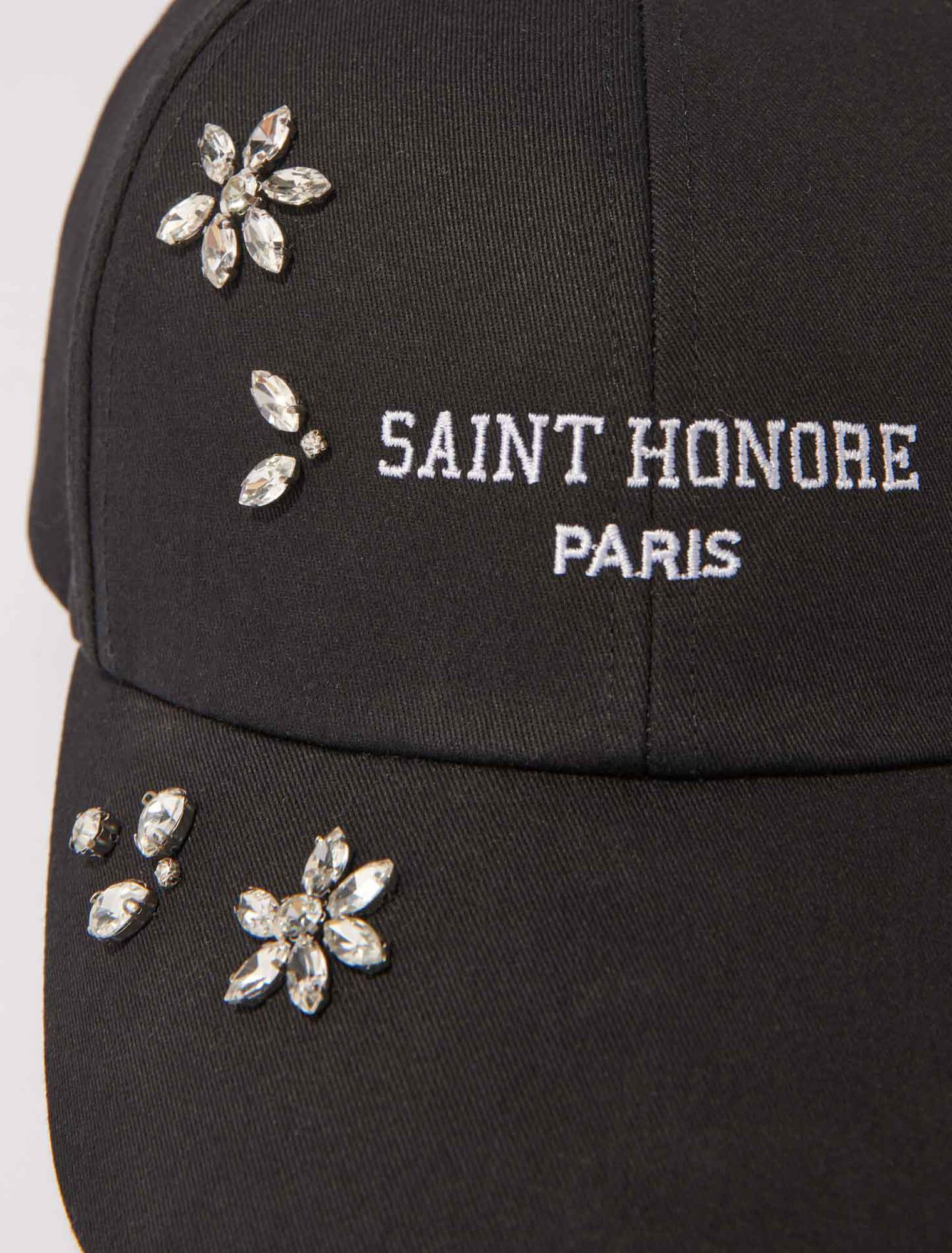 Cotton and rhinestone cap