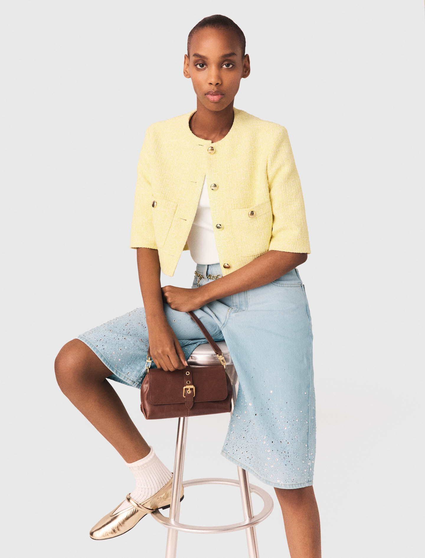 Long trench coat Brown For Women | Maje