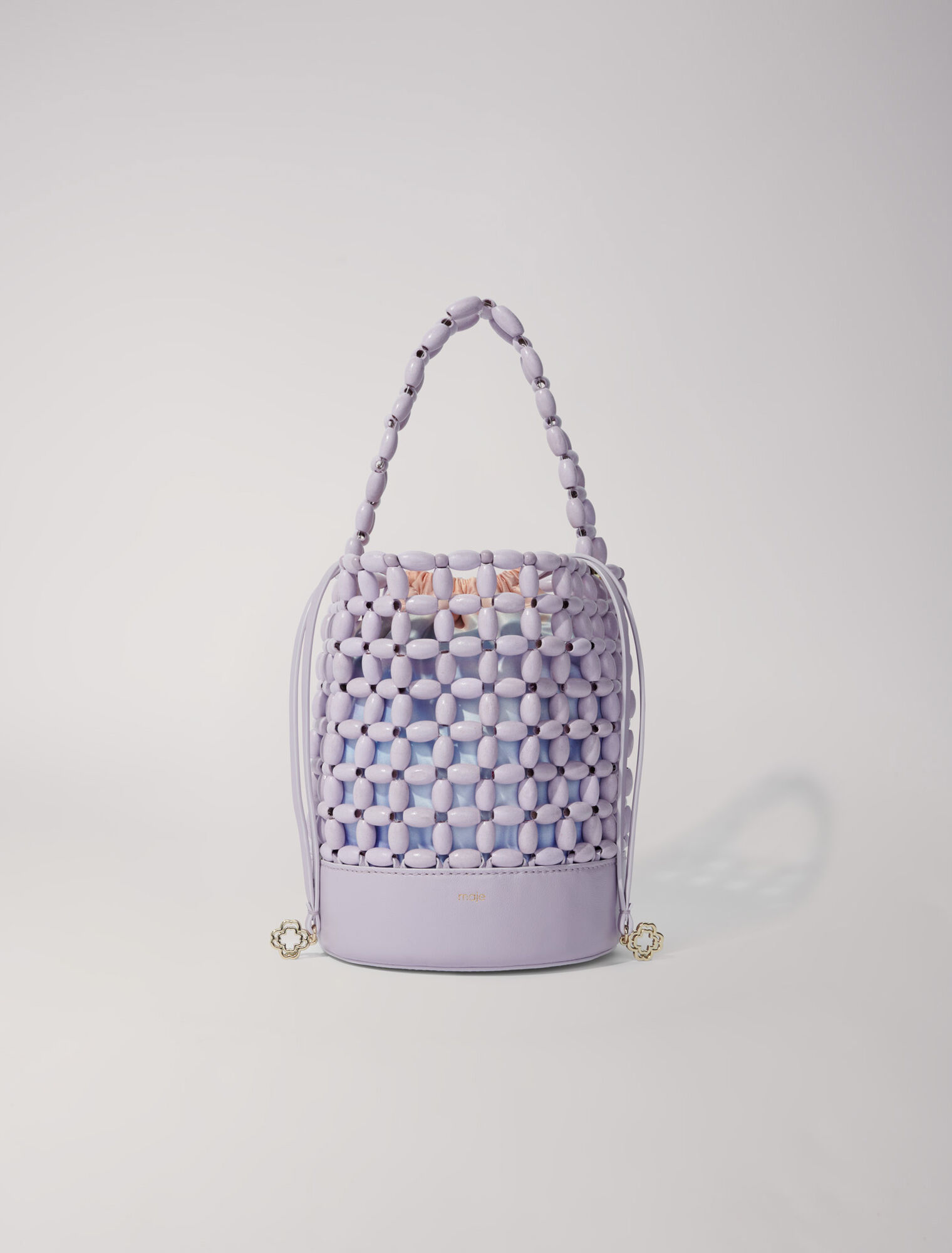 Sac seau orné de perles