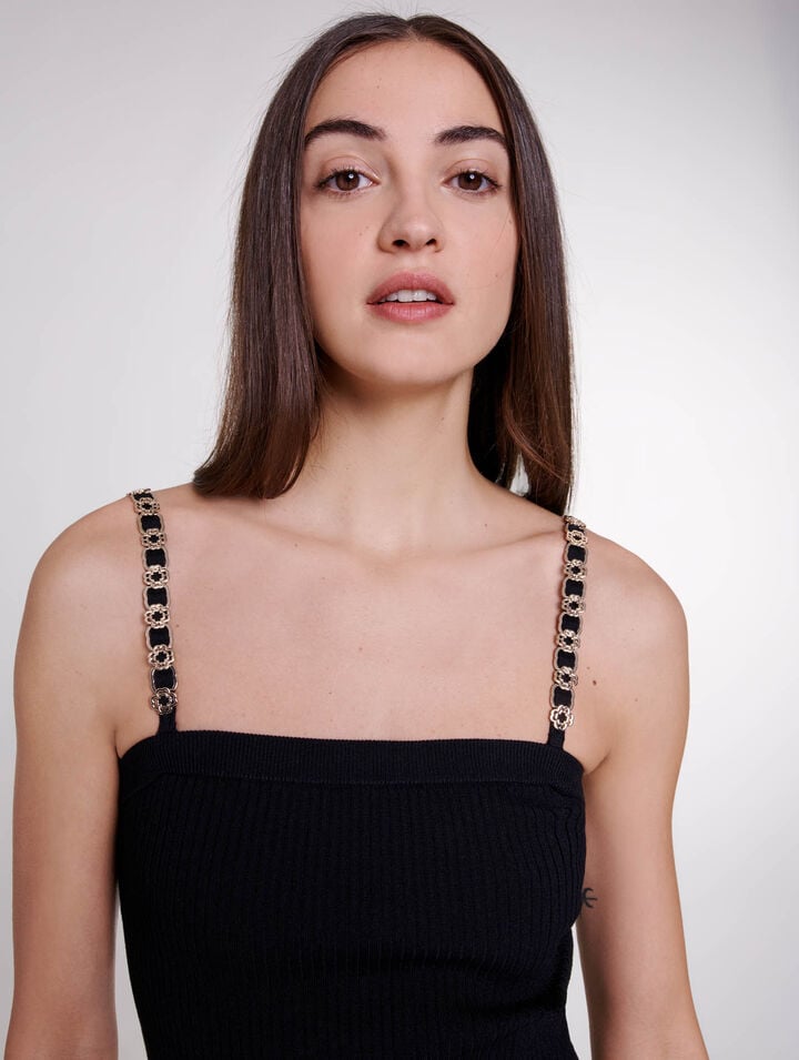Robe longue en maille