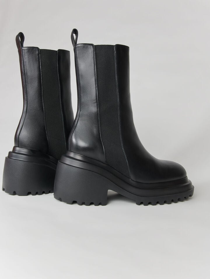 Bottines en cuir