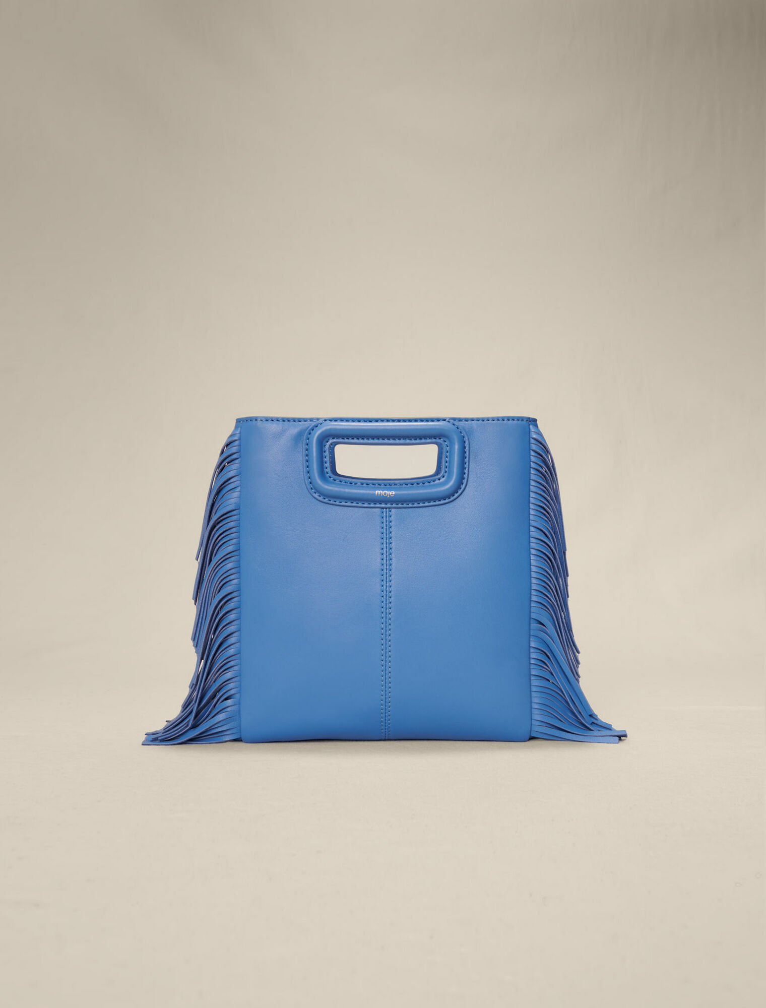 Sac M en cuir à franges